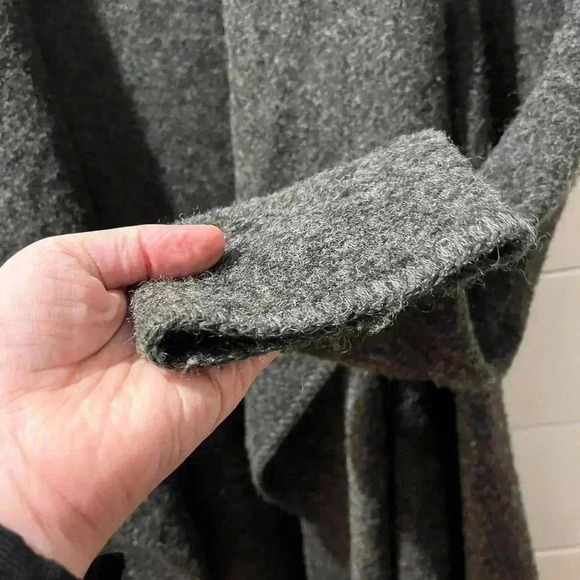 PARAPHRASE Gray 50/100 wool open front  cardigan size 10 - Picture 4 of 6